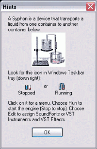 SyFonOne Hints Window